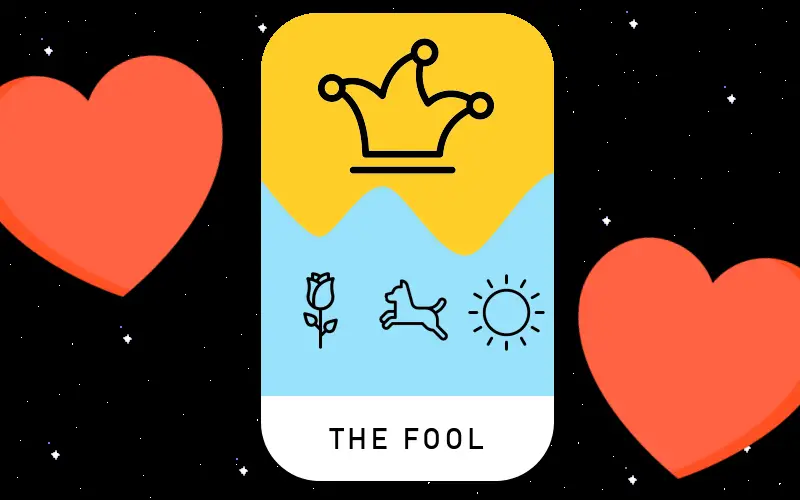 Upright Fool Tarot Card in Love